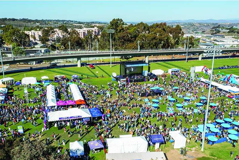Over 8,500 people attended the Mid-Coast Trolley Grand Opening Celebration on November 21, 2021