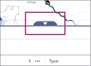 Table pane open and close button