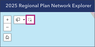  Clear all selections button is located to the right of the selection tools button and the zoom buttons.